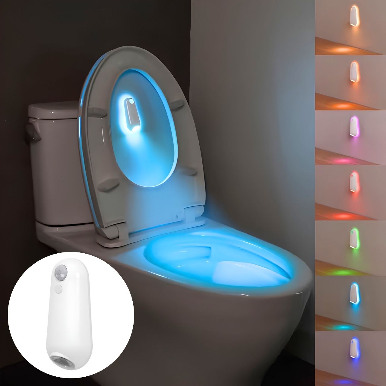 LED-owa lampa z czujnikiem ruchu do toalety i domu, Toily